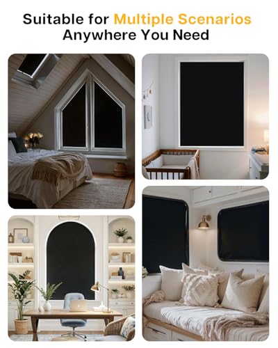 Portable Blackout Shades (57"W x 39"H)