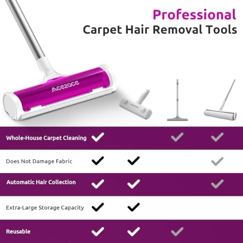 A3 Pro Carpet Roller for Pet Hair (Magenta)