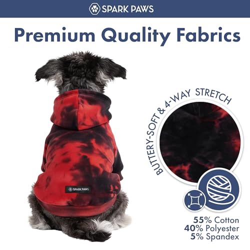 Dog Hoodie Buttery (Red & Black / 4XL)