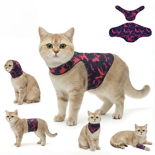 Dog & Cat Surgery Recovery Suit and Anxiety Wrap (XS / Tie-Dye HH)