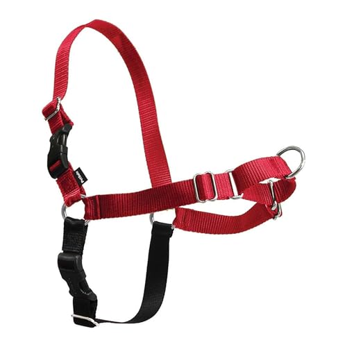 Easy Walk Harness for Dogs (Large / Red/Black)