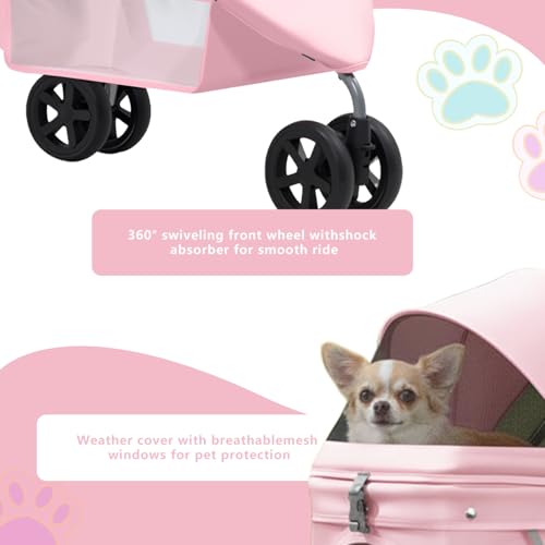 Pet Stroller for Small (pink)