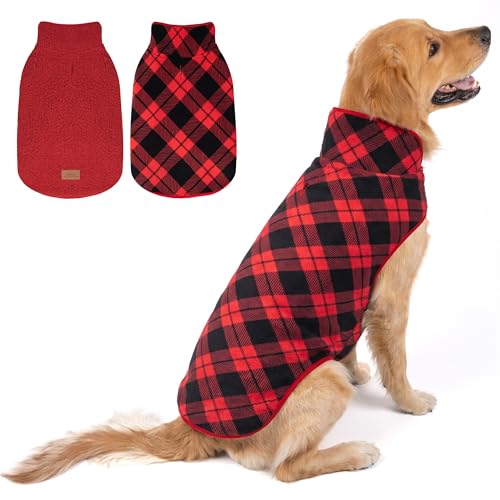 Warm Dog Coat Reversible XXX (XXX-Large (68-85lbs) / Buffalo Plaid)
