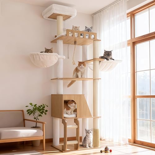 Wooden Cat Tree (White Oak)