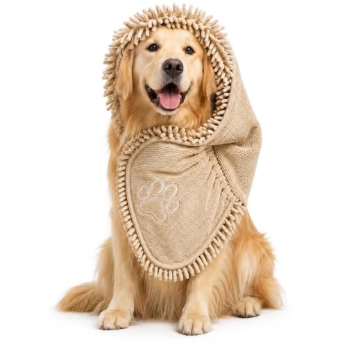 Dog Towel for Drying Dogs (Beige)