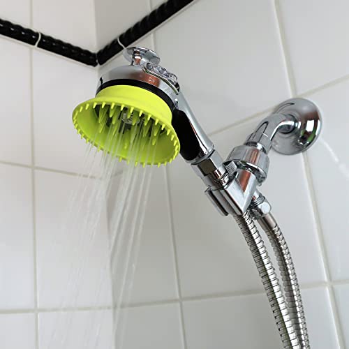 Chrome Handheld Shower Head with Dog Brush
