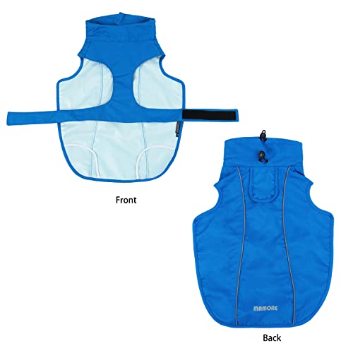 Adjustable Waterproof Dog Raincoat for Dogs (Blue / Large(22-37lb))