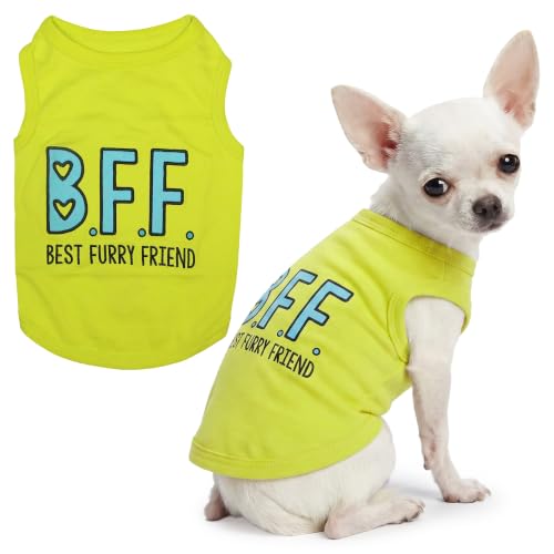 Dog Shirt 100% Cotton Shirts for Small Dogs (XXS(1-3lbs))