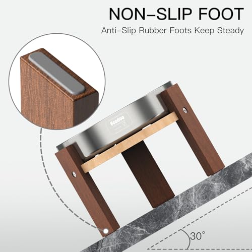 Elevated Dog Bowl Stand (7" Height 3Cups Slow Feeder)