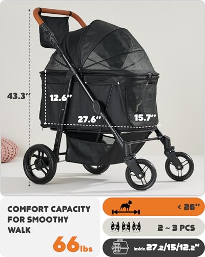 Medium Dog Stroller for Large Dogs (for Medium Pets)