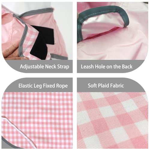 Dog Raincoat Reversible (Pink / XX-Large(55-77lb))
