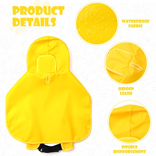 Dog Raincoat for Small Dogs (Small(Label Size:L) / Yellow)