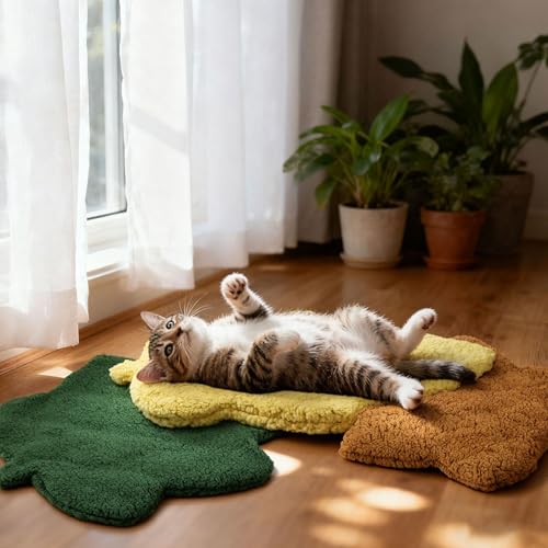 3Pack Self Warming Pet Bed Leaf Pad (Mixed Colors / Small-16"x20")