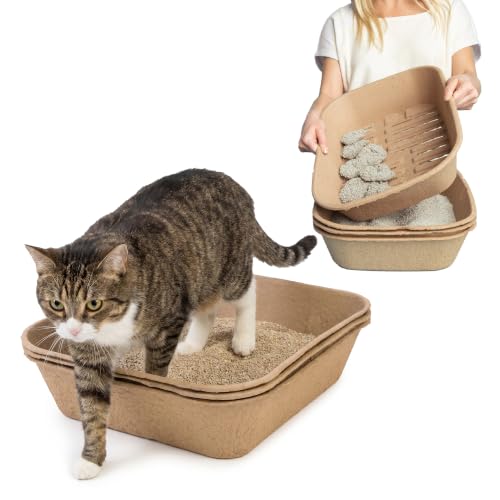 Set of 1 Litter Box & 5 Sifting Liners (Litter Box Sifting Kit / Jumbo (6-Piece Set))