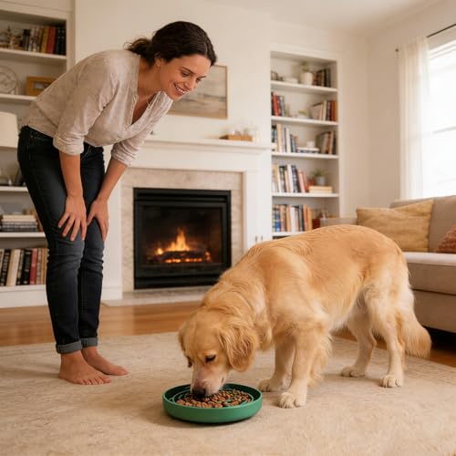 Silicone Slow Feeder Bowl (Green)