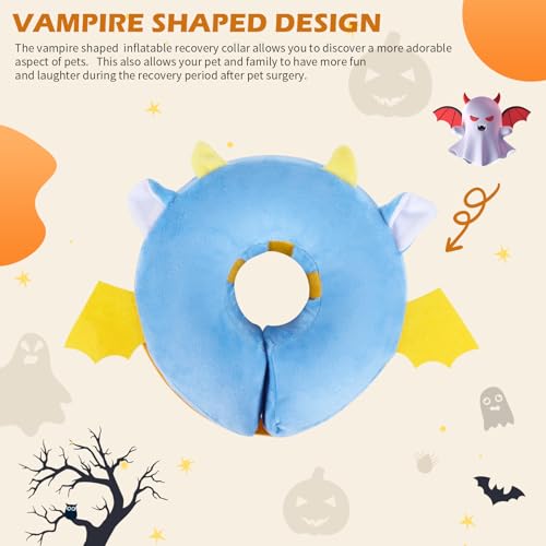 Inflatable Recovery Dog Collar (Vampire / Medium (Neck:8''-10''))