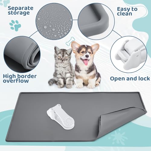 1 Dog Pee Pad Holder Puppy Pad Tray 30 x 24 Inch (Gray)