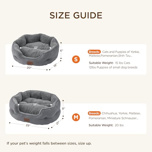 Self Warming Cat Bed (20"L x 19"W x 6"Th / Self Warming Grey)
