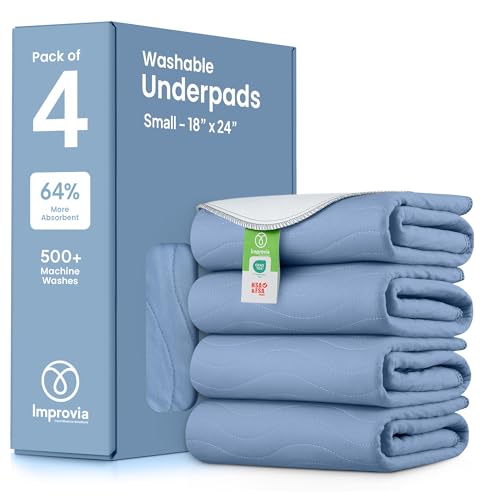 Washable Underpads (Blue / 18"x24" (Pack of 4))