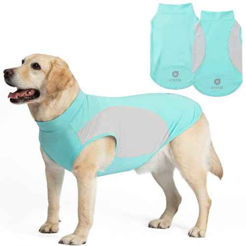 2Pack Dog Cooling Shirt with UPF 50+ UV Protection (XXX-Large (55-75lbs) / Blue)