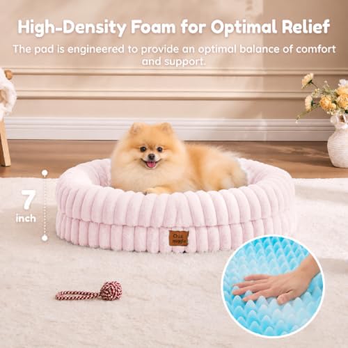 Orthopedic Dog Bed (Pink / M(30*24*7))