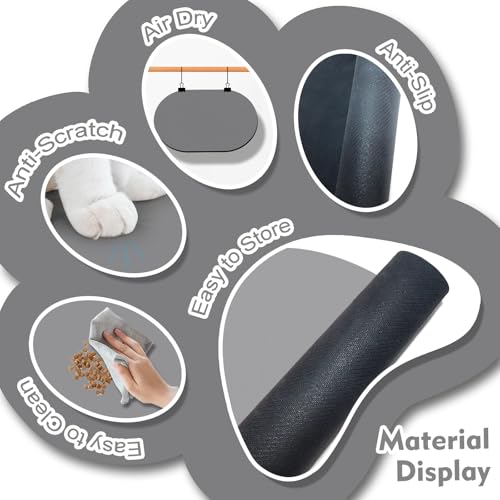 Cat Food Mat 24''x16'' (24''x16'' / Dark Gray)