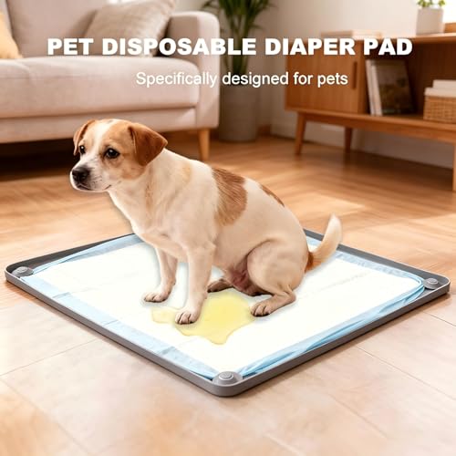 Silicone Pee Pad Holder for Dogs (23"D x 23"W x 1"H)