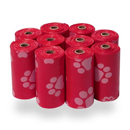 Poop Bags for Dogs (Red / 150 Bags)