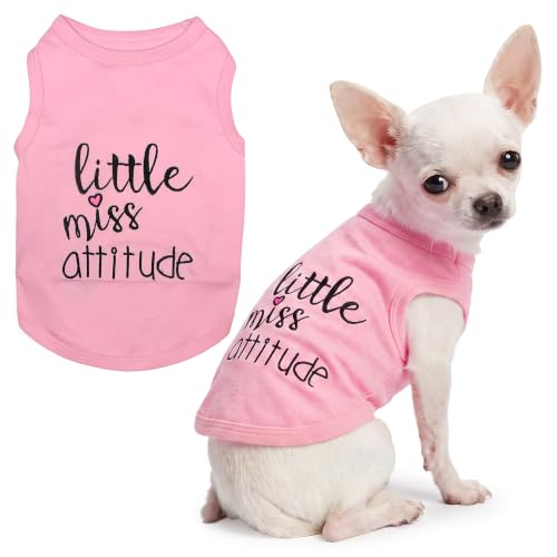 Little Miss Attitude Cotton Pink XX (XXS(1-3lbs))