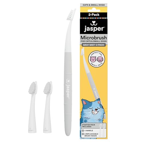 Microbrush Vet Approved Cat Toothbrush (Gray 2 Pack)
