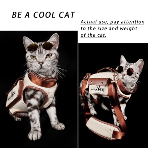 Dog Lift Harness Dog Carrier VES Harness Adjustable Leash with Small Puppy Treat Bag (Large(11-16 LBS) / 1.0 White)