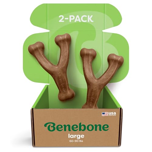 2 Pack Wishbone Chew Toy for Aggressive Chewers (2 Pack - Large)