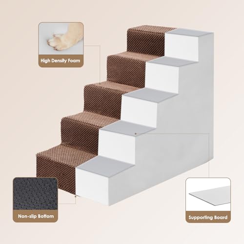 Dog Stairs for High Bed 22.5" H (Brown / Standard 15.7" x 30" x 22.5")
