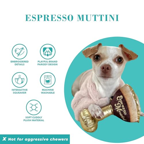 Espresso Muttini Plush Dog Toy (Espresso Muttini (Brown))