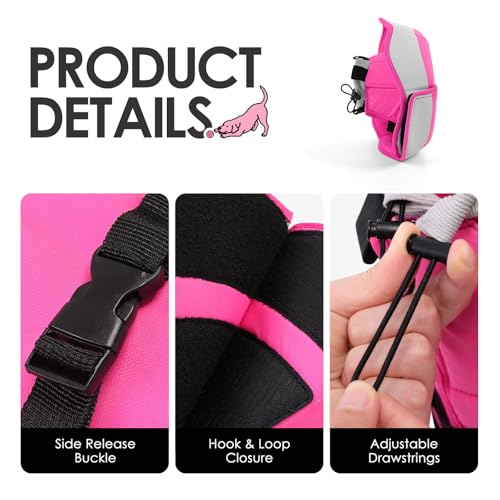 Large Dog Cone Collar (PinkGrey / X-Large)