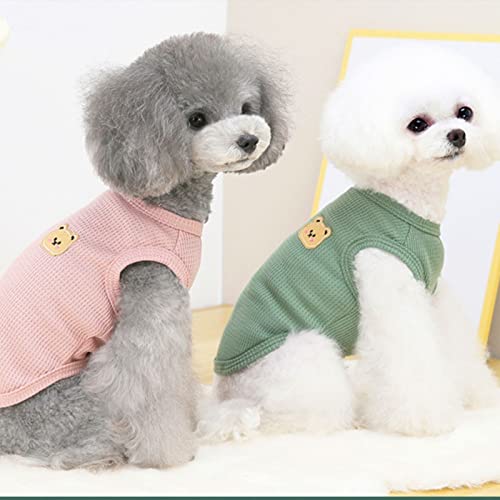 Cotton Dog Shirt Summer Lightweight Pet T (X-Large / 3PCS Yellow&Green&Pink)