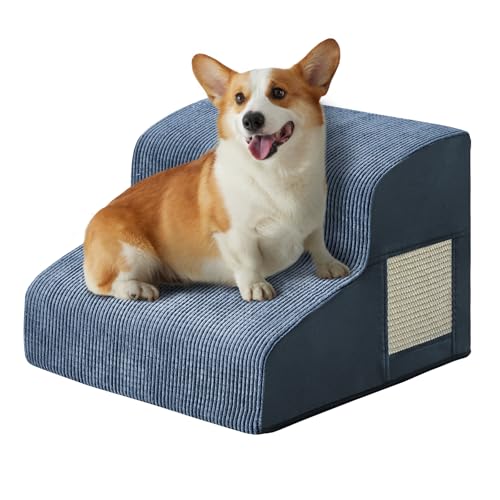 Dog Stairs for Small Dogs 11.8" H (Navy / 2-Step 11.8"H)