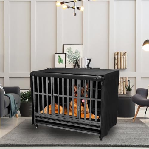 48 inch Heavy Duty Dog Crate Covers Durable 600D Polyester (Fit 48 inch Crate(48.82L x 31.89W x 34.25H inch.))