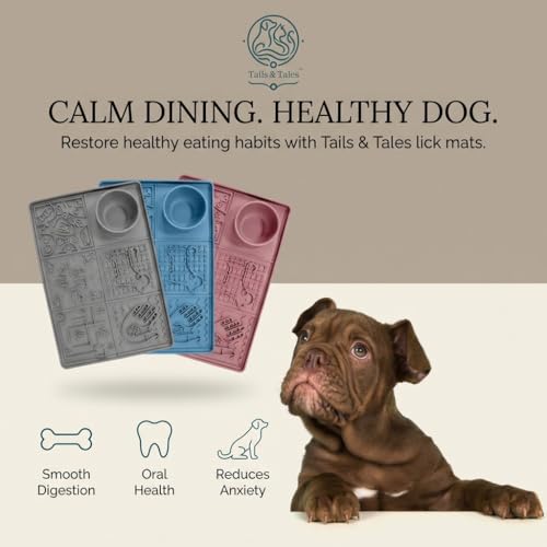 Dog Lick Mat Large 11.2 x 16.7 in Slow Feeder with Strong Suction (Pink)