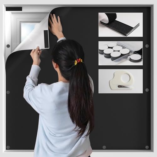 100% Blackout Window Cover (57"W x 158"H)