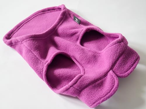 Dog Fleece Vest Sweater with Leash Ring (XS (2-4lbs) / Purple)