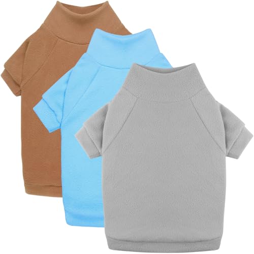 3 Pack Dog Sweaters for Large Dogs (X-Large / Gray Blue Coffee)