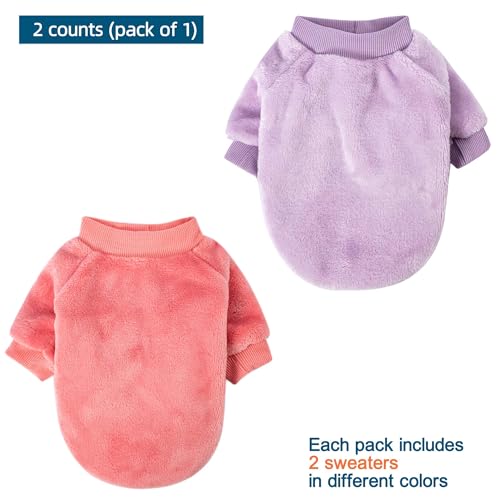 Dog Sweater 2 (Deep pink, Lavender / X-Large)
