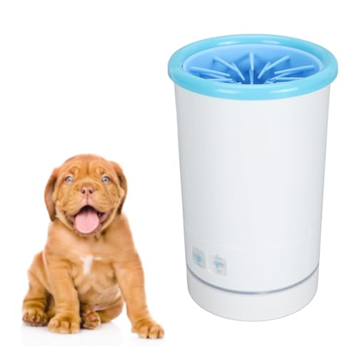 Automatic Dog Cleaner (M / White Blue)