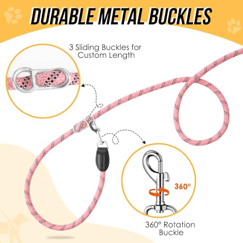 Hands Free Dog Leash (Pink)