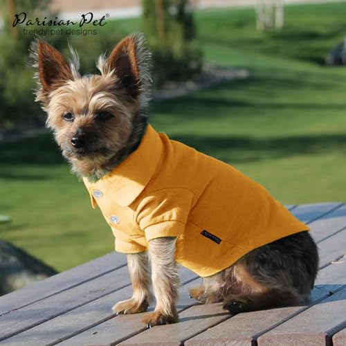 Dog Polo Shirt (S / Yellow Polo)