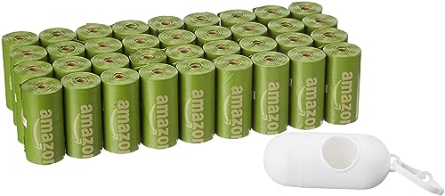 Premium Leak Proof Dog Poop Bags with Dispenser and Leash Clip (540 Bags)