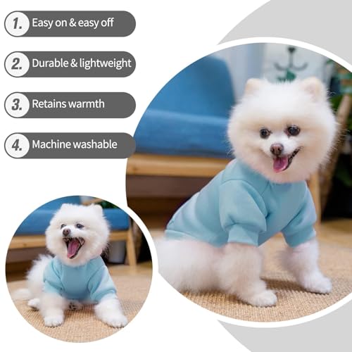 Dog Hoodie for Large Dogs (#2 Blue(Plain) / XX-Large (All Breed Sizes))