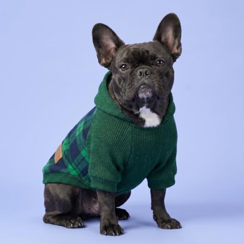 Tartan Plaid Dog Hoodie (XX-Large / Green)