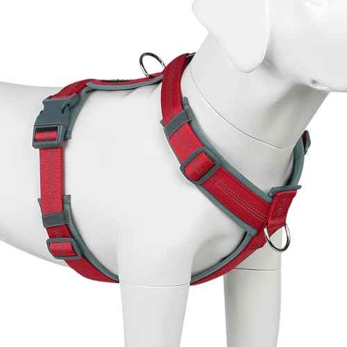 No Pull Dog Harness (M / Red)